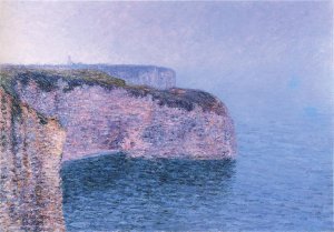 Etretat - La Point de Batterie Oil painting by Gustave Loiseau