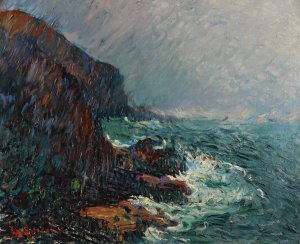 Falaises En Normandie by Gustave Loiseau Oil Painting