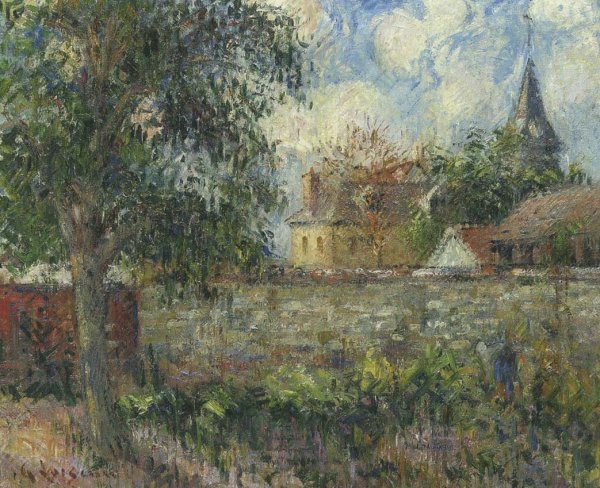 Farm in Normandy by Gustave Loiseau - Hand-Painted Oil Painting Reproduction