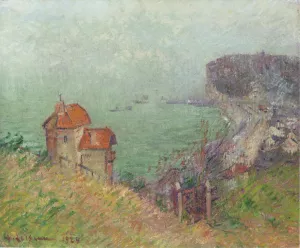 Fecamp - Gray Weather painting by Gustave Loiseau