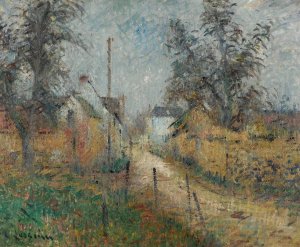Ferme En Normandie by Gustave Loiseau Oil Painting