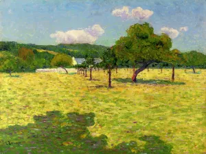 Field and Hills by Gustave Loiseau Oil Painting