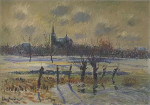 Flood at Nantes by Gustave Loiseau - Oil Painting Reproduction