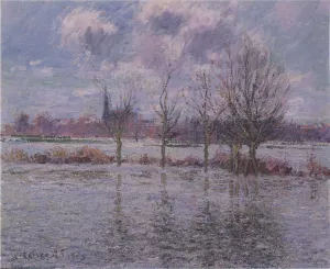 Flood Near Nantes by Gustave Loiseau - Oil Painting Reproduction