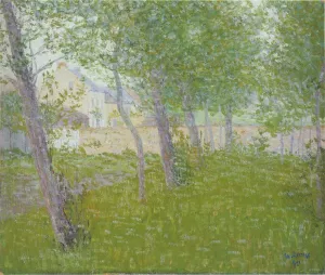 Garden by the House Oil painting by Gustave Loiseau