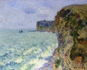 Grainville Cliff near Fecamp Oil painting by Gustave Loiseau