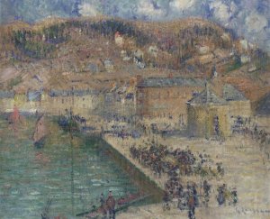 Grand Quay at Fecamp by Gustave Loiseau Oil Painting