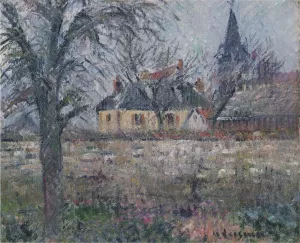 House of Monsieur de Irvy near Vaudreuil by Gustave Loiseau Oil Painting