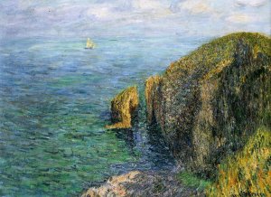 La Banche, Haute Mer, Cap Frehel Oil painting by Gustave Loiseau
