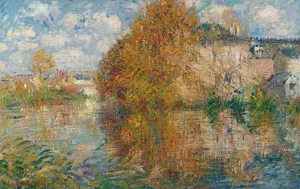 La Maison Cauchois, Bords De L'eure, Automne by Gustave Loiseau Oil Painting