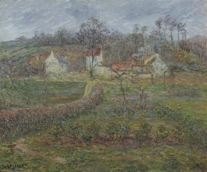 Landscape in a Valley Oil painting by Gustave Loiseau