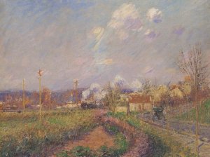 Landscape in Autumn Oil painting by Gustave Loiseau