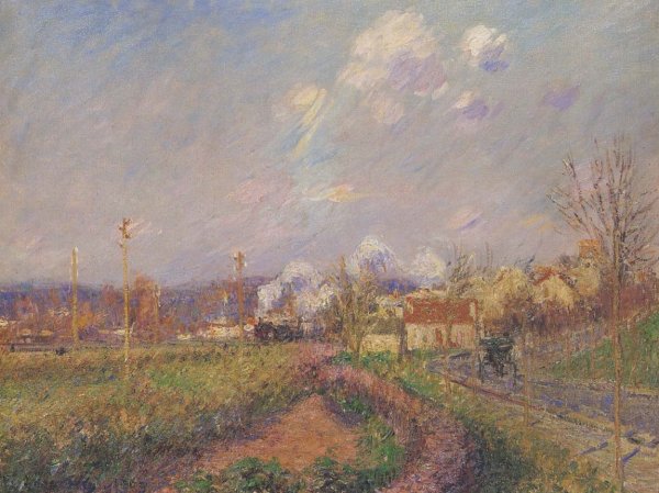 Landscape in Autumn by Gustave Loiseau - Hand-Painted Oil Painting Reproduction