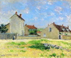 Landscape, near Auxerre Oil painting by Gustave Loiseau