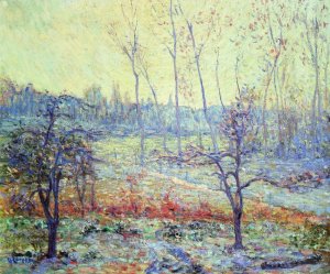 Landscape of Givre in the Mist Oil painting by Gustave Loiseau