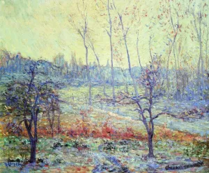 Landscape of Givre in the Mist by Gustave Loiseau - Oil Painting Reproduction