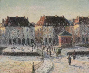 Le pont de la Poissonnerie a Dieppe by Gustave Loiseau Oil Painting