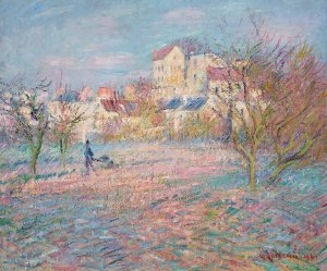Le potager en hiver by Gustave Loiseau Oil Painting
