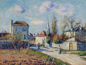 Le village de Mareil by Gustave Loiseau Oil Painting