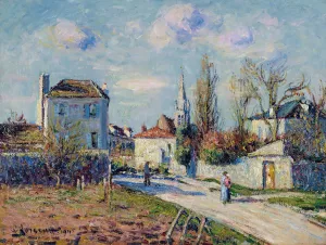 Le village de Mareil by Gustave Loiseau Oil Painting