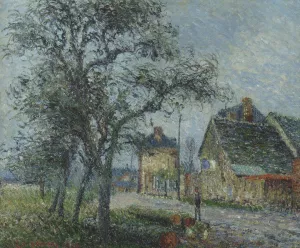 Louvier Road in Winter painting by Gustave Loiseau