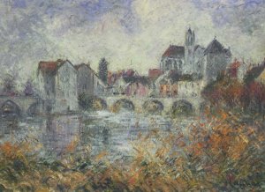 Moret sur Loing en Automne by Gustave Loiseau Oil Painting