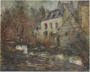 Moulin Simondou a Pont Aven by Gustave Loiseau - Oil Painting Reproduction