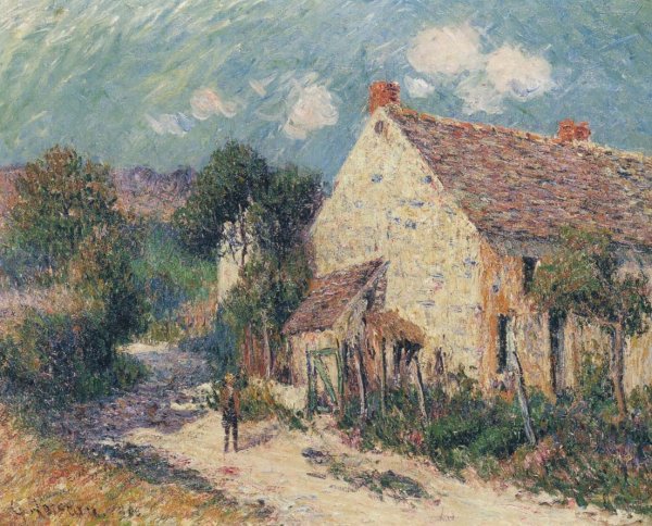 Near the Seine by Gustave Loiseau - Hand-Painted Oil Painting Reproduction