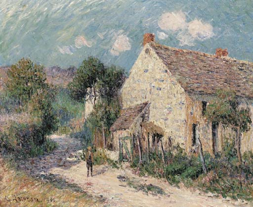 Paysage de Seine et Oise by Gustave Loiseau - Hand-Painted Oil Painting Reproduction