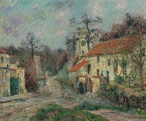 Paysage d'Hiver a Chaponval by Gustave Loiseau Oil Painting