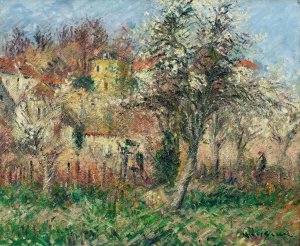 Paysage, environs de Pont-Aven by Gustave Loiseau Oil Painting