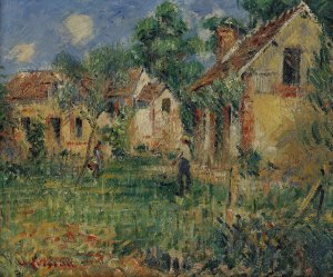 Petite Ferme Aux Environs De Caen by Gustave Loiseau Oil Painting