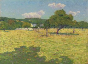 Plain of Coteaux Oil painting by Gustave Loiseau