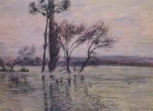 Point Ile submerged Oil painting by Gustave Loiseau