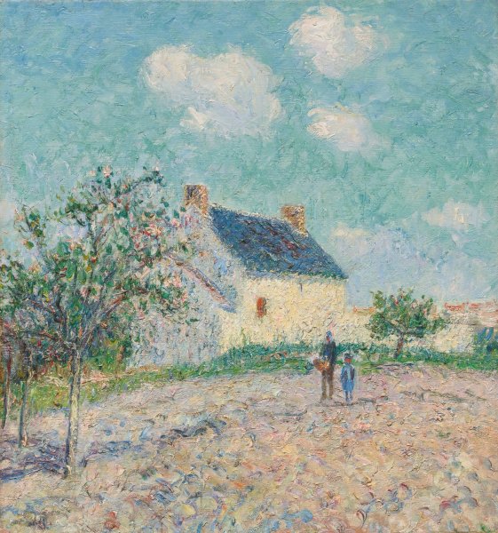 Pommiers En Fleur  by Gustave Loiseau - Hand-Painted Oil Painting Reproduction