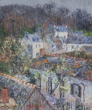Pont Aven - Rain Oil painting by Gustave Loiseau