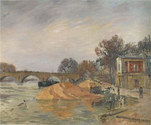 Pont Marie, Paris by Gustave Loiseau Oil Painting
