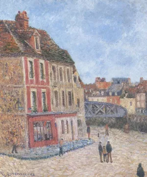 Pont Tourant at Dieppe Oil painting by Gustave Loiseau