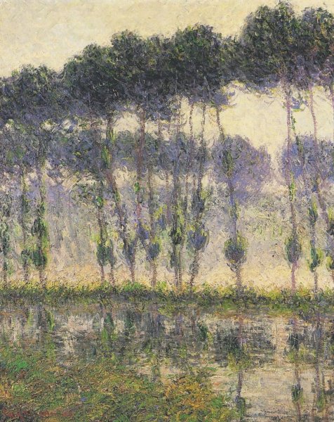 Poplars by the Eau River by Gustave Loiseau - Hand-Painted Oil Painting Reproduction
