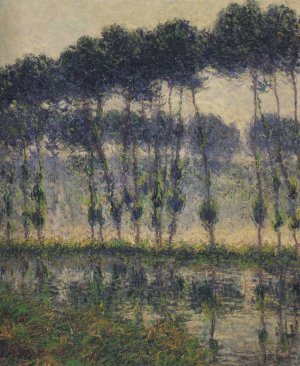 Poplars by the Eure River Oil painting by Gustave Loiseau
