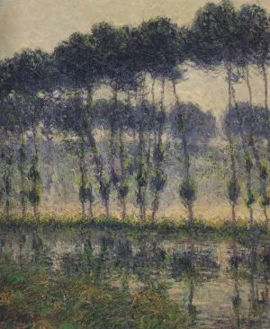 Poplars by the Eure River Oil painting by Gustave Loiseau
