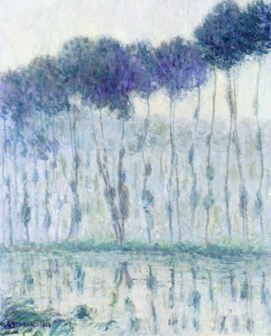 Poplars on the Banks of the Eure Oil painting by Gustave Loiseau