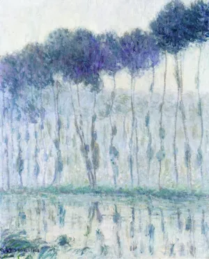 Poplars on the Banks of the Eure by Gustave Loiseau - Oil Painting Reproduction