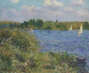 Port Joie at the Seine Oil painting by Gustave Loiseau