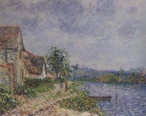 Port Joie by Gustave Loiseau Oil Painting