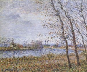 Port Pinche at the turn of the Seine Oil painting by Gustave Loiseau