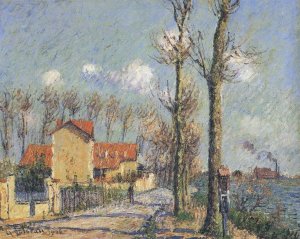 Quay of Pothius in Pontoise by Gustave Loiseau Oil Painting