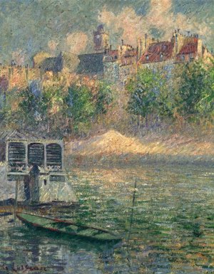 Quay of the Hotel Deville in Paris by Gustave Loiseau Oil Painting