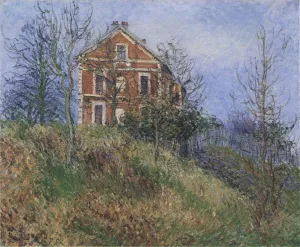 Red House near Port Marly by Gustave Loiseau Oil Painting