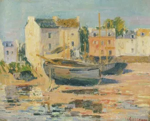 Ships at Port by Gustave Loiseau - Oil Painting Reproduction